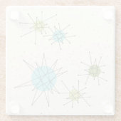 Iconic Atomic Starbursts Glass Onderzetter (Achterkant)