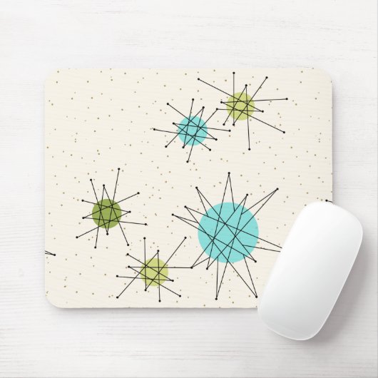 Iconic Atomic Starbursts Mousepad Muismat (Met muis)