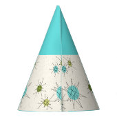 Iconic Atomic Starbursts Party Pet Feesthoedjes (Achterkant)