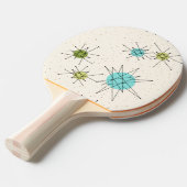Iconic Atomic Starbursts Ping Pong Paddle Tafeltennisbatje (Voorkant Gekanteld)