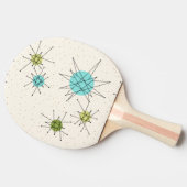 Iconic Atomic Starbursts Ping Pong Paddle Tafeltennisbatje (Zijkant)