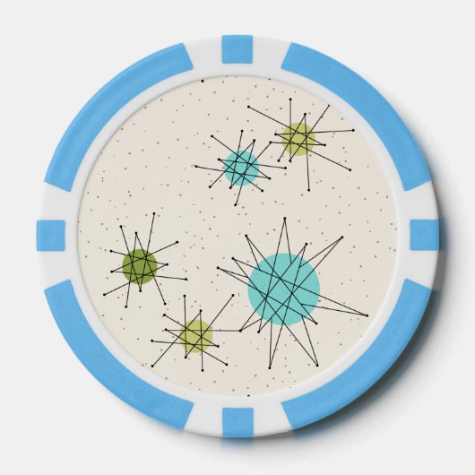 Iconic Atomic Starbursts Poker Chip (Voorkant)