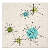 Iconic Atomic Starbursts Poster (Voorkant)