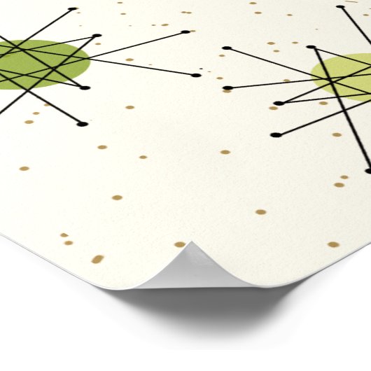 Iconic Atomic Starbursts Poster (Hoek)