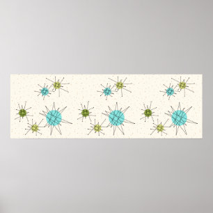 Iconic Atomic Starbursts Poster