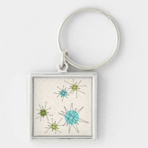Iconic Atomic Starbursts Premium Sleutelhanger