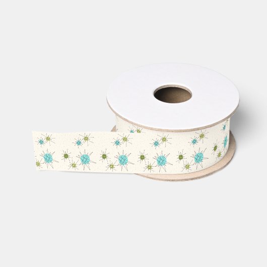 Iconic Atomic Starbursts Ribbon Grosgrain Lint (Spoel)