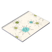 Iconic Atomic Starbursts Spiral notebook Notitieboek (Linkerzijde)
