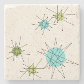 Iconic Atomic Starbursts Stone Onderzetter (Voorkant)