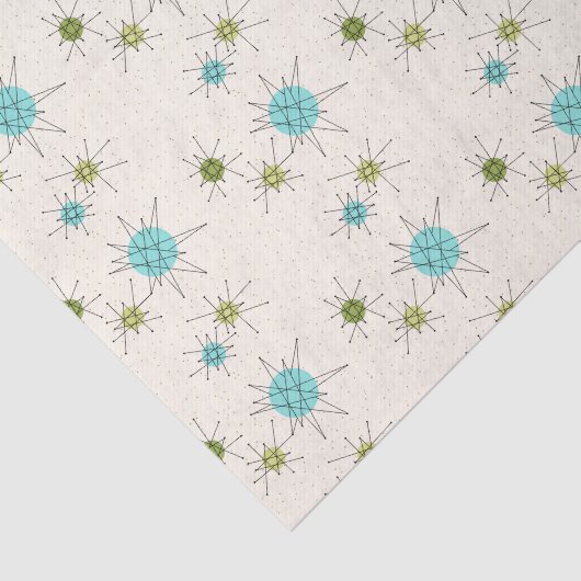 Iconic Atomic Starbursts Tissue Paper Tissuepapier (Detail)