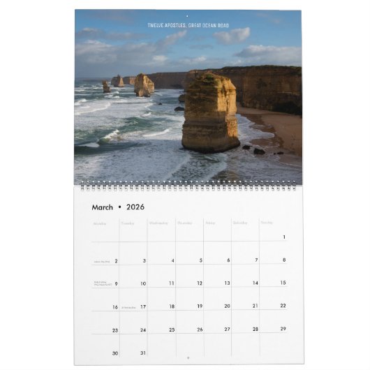 Iconic Australia Landscapes, Large Kalender (Mar 2026)