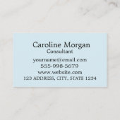 Iconic Beach Scene Travel Agent Consultant Visitekaartje (Achterkant)