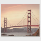 Iconic Bridge Golden Gate San Francisco California Cadeaupapier (Vlak)