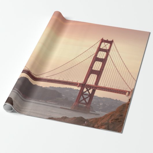 Iconic Bridge Golden Gate San Francisco California Cadeaupapier (Uitgerold)