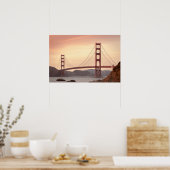 Iconic Bridge Golden Gate San Francisco California Poster (Keuken)
