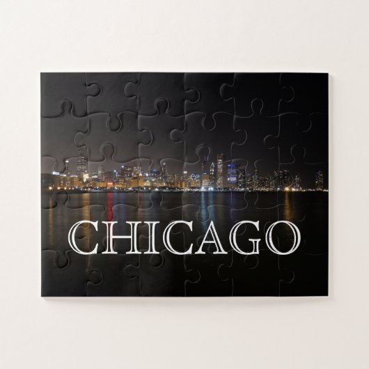 Iconic Chicago Skyline over Lake Michigan Legpuzzel (Horizontaal)