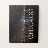 Iconic Chicago Skyline over Lake Michigan Legpuzzel (Verticaal)
