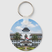 Iconic Gedung Sate Bandung Indonesia Keychain (Achterkant)