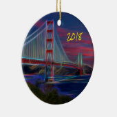 Iconic Golden Gate Bridge Keramisch Ornament (Rechts)