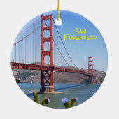 Iconic Golden Gate Bridge Keramisch Ornament (Achterkant)