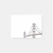Iconic Golden Gate Bridge Post-it® Notes (Voorkant)