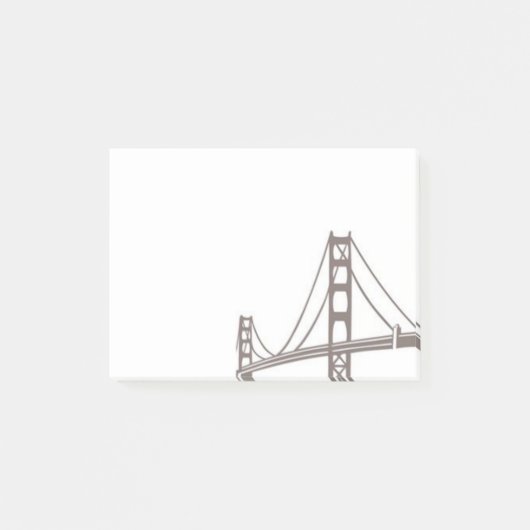 Iconic Golden Gate Bridge Post-it® Notes (Voorkant)