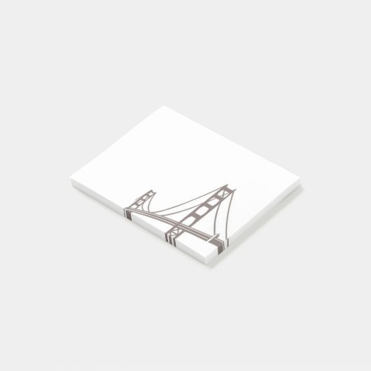 Iconic Golden Gate Bridge Post-it® Notes (Schuin)
