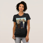 Iconic Grant Wood American Gothic T-shirt (Voorkant volledig)
