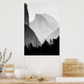 Iconic Half Dome Rock Face | Yosemite Valley Poster (Keuken)