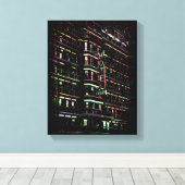 Iconic Hotel Chelsea New York Box Canvas Afdruk (Insitu (Houten vloer))