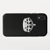 Iconic Keep Calm Crown on Black Case-Mate iPhone Case (Achterkant (horizontaal))