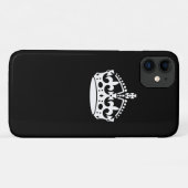 Iconic Keep Calm Crown on Black Case-Mate iPhone Case (Achterkant (horizontaal))