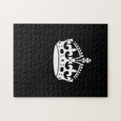 Iconic Keep Calm Crown on Black Legpuzzel (Horizontaal)