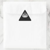 Iconic Keep Calm Crown on Black Sticker (Tas)