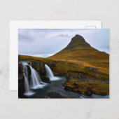 Iconic Kirkjufall IJsland souvenir briefkaart (Voorkant / Achterkant)