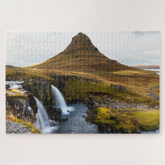 Iconic Kirkjufall Mountain in IJsland Legpuzzel (Horizontaal)