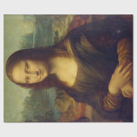Iconic Leonardo da Vinci Mona Lisa Cadeaupapier (Vlak)