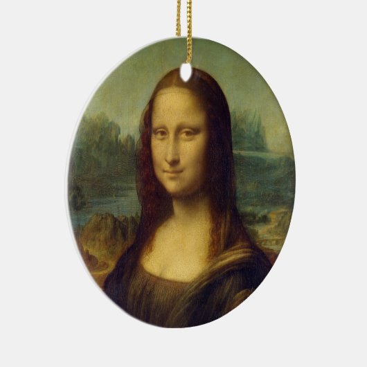 Iconic Leonardo da Vinci Mona Lisa Keramisch Ornament (Rechts)