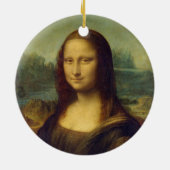 Iconic Leonardo da Vinci Mona Lisa Keramisch Ornament (Achterkant)