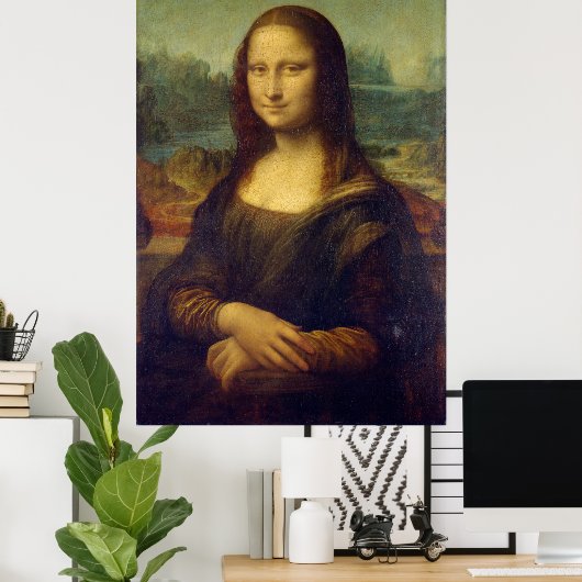 Iconic Leonardo da Vinci Mona Lisa Poster (Thuiskantoor)