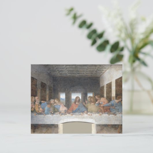 Iconic Leonardo da Vinci The last Supper Briefkaart (Staand voorkant)