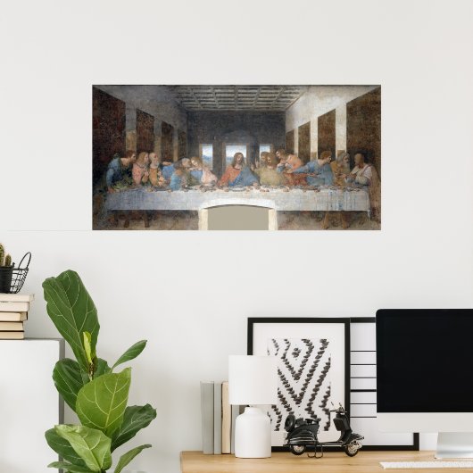 Iconic Leonardo da Vinci The last Supper Poster (Thuiskantoor)