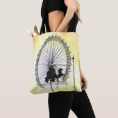 Iconic London Attraction Pen and Ink Yellow Base Tote Bag (Dichtbij)