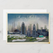  Iconic Los Angeles Winter Non-Foto Feestdagenkaart (Voorkant / Achterkant)