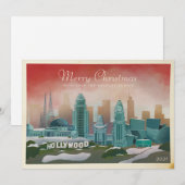  Iconic Los Angeles Winter Non-Foto Feestdagenkaart (Voorkant / Achterkant)