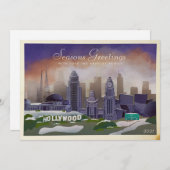  Iconic Los Angeles Winter Non-Foto Feestdagenkaart (Voorkant / Achterkant)