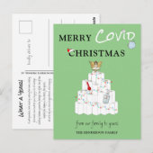 Iconic Merry Covid Kerstfeestdag Briefkaart (Voorkant / Achterkant)