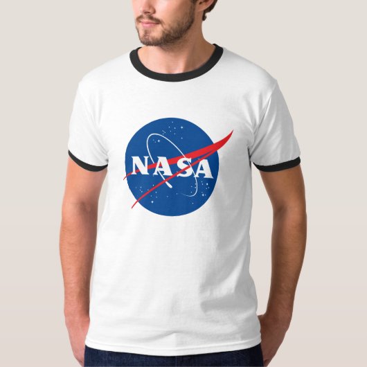 Iconic NASA Retro T-Shirt (White/Eclipse Black) (Voorkant)