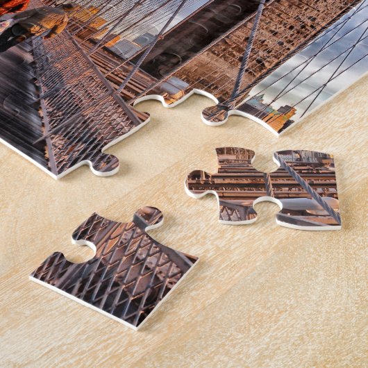 Iconic New York Landmark Brooklyn Bridge Legpuzzel (Zijkant)