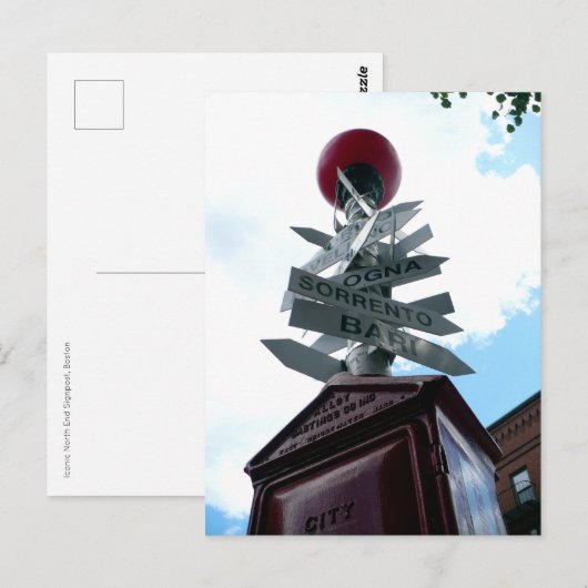 Iconic North End Signpost Briefkaart (Voorkant / Achterkant)
